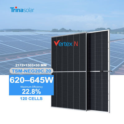 태양광 발전 시스템 트리노솔라 620w 625w 630w 635w 640w 645w 듀얼 글래스 PV 모듈
