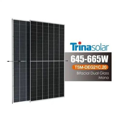 트리나 645 와트 665W PV 모듈 11BB 12BB PERC 타입 모노 태양 전지