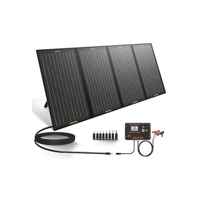 156.75mmx156.75mm 셀 18V 100w 휴대용 태양광 패널 키트 이동 충전
