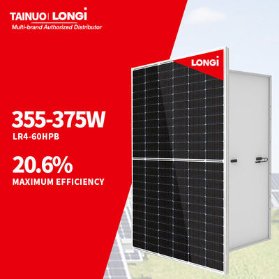 롱기 태양 전지 패널 하이-모 4m LR4-60HP8 355-375M 하프 셀 퍼크 370W 375W 360W 365W