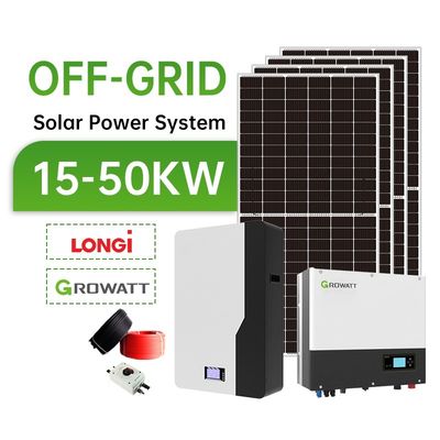 8KW 10KW 12KW 15KW 20KW 30KW 오프그리드 하이브리드 태양 전지 패널 가정용 전력 PV 시스템