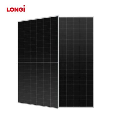 롱기 하이-모 X6 LR5-54HTB 440-450M 440W 445W 450W PERC 셀과 함께 순수한 검은색 태양 전지