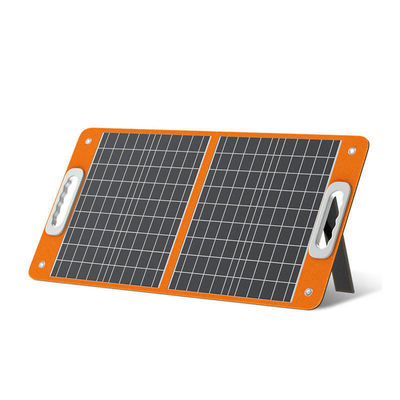 모노 휴대용 접이식 태양 전지 패널 60W 100W 120W 166mmx166mm 외부 캠핑용 셀 크기