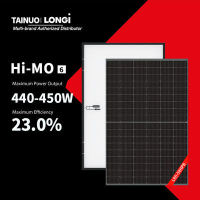 LR5-54HTB 440-450M 풀 블랙 하이 모 6x PV 모듈 440W 450 와트 445W 가정 지붕 태양 전지 패널