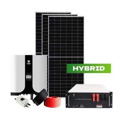 유럽 5KW 10KW 15KW 집용 하이브리드 태양 에너지 시스템 출력 주파수 50/60Hz