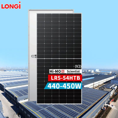 롱이 하이-모 6 LR5-54HTB 420W 425W 430W 435W 440W 450W 모노 풀 블랙 태양 전지 패널