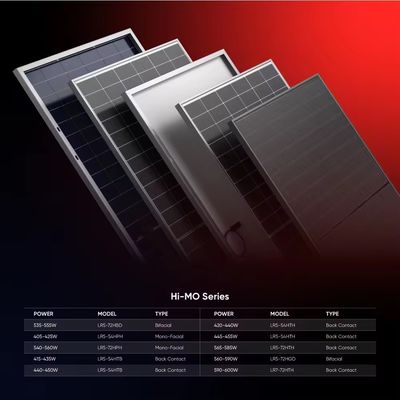 롱이 태양 전지 패널 Hi-Mo X6 440W 445W 450W 완전 검은 반 셀 PV 모듈