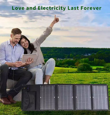 접이식 태양 전지 패널 100W 픽스탠드와 USB 출력 패널 효율성 21.5%-23.5%