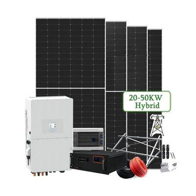 태양광 에너지 시스템 30kw 가정용 전력 배터리 시스템 30kw 리?? 파워월과 함께 전력망에서 꺼