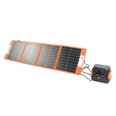 100W 휴대용 폴더블 태양 전지판 166mmx166mm 셀 크기
