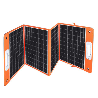 폴더블 모노 크리스탈린 태양 전지 패널 100W 낮은 MOQ를 위해 사용자 정의 가벼운 무게 QC3.0 PD45W