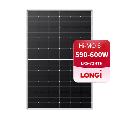 LR5-72HTH 595M 590W 595W 600W 태양광 패널 태양 에너지 시스템 첫 해 붕괴 1.5%