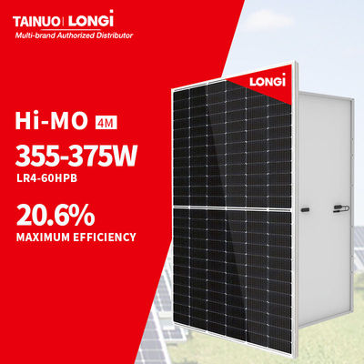 LONGi Hi-MO 4m LR4-60HPB 355-375M 모노 태양광 패널 355W 375W 182mmx182mm 셀 크기