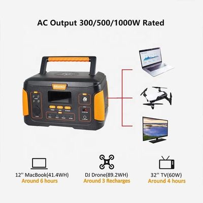 무선 충전용 300W 1000W 휴대용 발전소 220V 15W 932.4WH 등급 용량