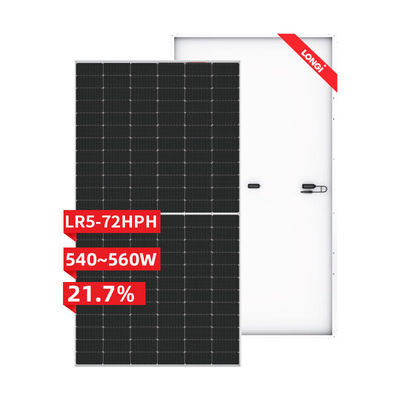 LR5-72HPH 540-560M HALF-CELL Hi-MO 태양 에너지 시스템용 5m 단 결정 태양 전지 패널