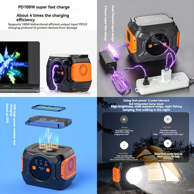 320W AC 출력과 시가르 라이트너와 함께 야외 이동 태양광 발전소