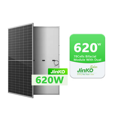 풀 키트 580 와트 JINKO 안오디제 알루미늄 합금 프레임과 함께 이중 유리 태양 전지 패널