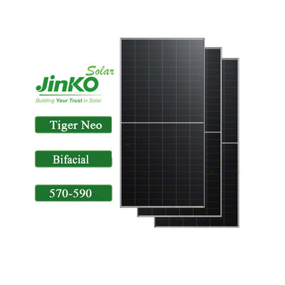 182mmx182mm 셀 크기 진코 590w 양면 태양 전지 모듈 585w 575w 듀얼 글래스 태양 전지 패널