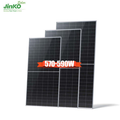 182mmx182mm 셀 크기 진코 590w 양면 태양 전지 모듈 585w 575w 듀얼 글래스 태양 전지 패널