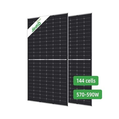 진코 타이거 네오 570W-590W 단일 얼굴 태양 전지 패널