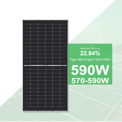 진코 550w 560w 570w 575w 580w 585w 605w 610w 싱글 더블 글래스 바이필 태양 전지 패널