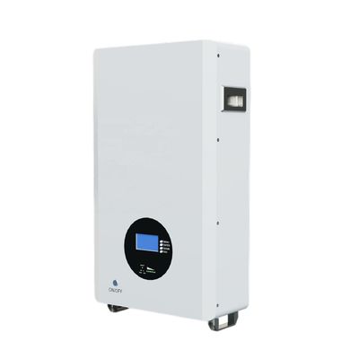 16S1P 100ah 200ah 가정용 Lifepo4 배터리 팩 태양광 시스템 파워월 5kwh 벽에 장착