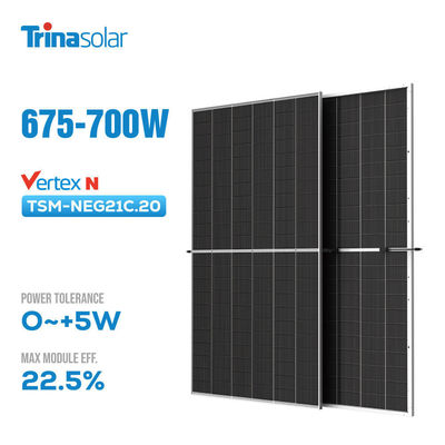 600W 태양 전지 패널 트리나 630w 650w 670w 700w EU 창고에 있는 1층 모노 모듈