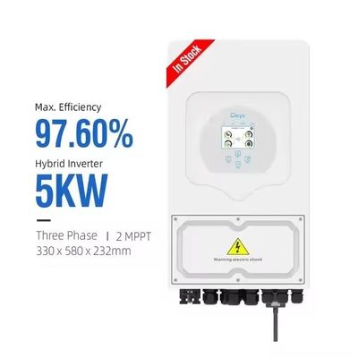 5KVA Deye SUN 5K SG03LP1 EU 단일 단계 가정용 에너지 저장 태양 전지 인버터 28/20.5kg