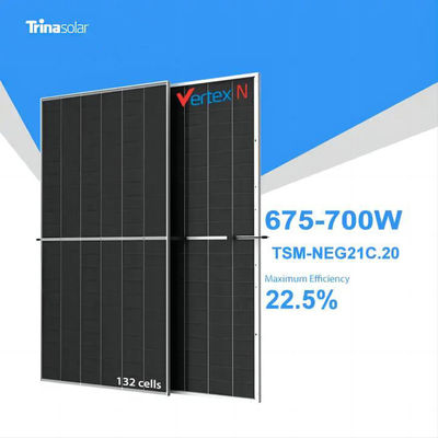 상업용 태양광 발전용 안오디제 알루미늄 합금 프레임 700W 650W 690W 태양광 패널 키트