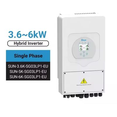 데이 하이브리드 인버터와 태양계를 업그레이드하십시오 SUN-6K-SG03LP1-EU 6kw 단일 단계