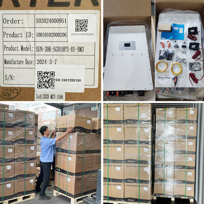 EU 창고 50kw Deye Sun-50k-sg01hp3-eu-bm4 하이브리드 인버터