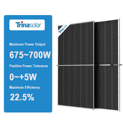 트리나 베르텍스 패널 태양광 N형 600W 650W 670W 700W 프로젝트용 양면 태양광 패널