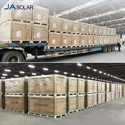 600-625W 반전지 및 PERC 타입 JA 태양 전지 패널 2024 분산 프로젝트 저렴한 비용