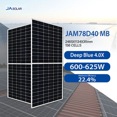 좋은 600W 605W 610W 615W 620W 625W 양용 태양 전지 패널 N형 풍력 부하 2400Pa / 2400Pa
