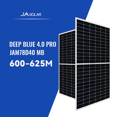 610W JA 모노 MBB 반전지 N형 양면성 이중 유리 PV 모듈 태양 전지 패널 4mm 2 IEC