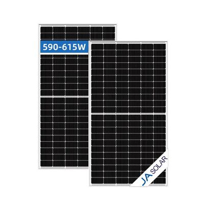 JA 590W 595W 600W 모노 태양 전지 패널 605w 48v 독일 610 와트 615wp 600w PV 모듈