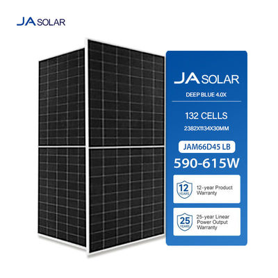 안오디제 알루미늄 합금 프레임 JA SOLAR 반전지 590W에서 615W 가정용 태양 모듈 25
