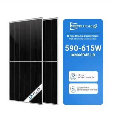 N형 듀얼 글래스 태양 전지 패널 600W 605W 610W 615W 590W 595W 모노 톱콘 태양광 PV 모듈