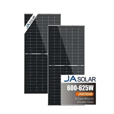 575-600W 이중 유리 N-TOPCON 양면 단면 태양 전지 패널 JA 태양 광 Deep Blue 4.0