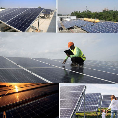 안오디제 알루미늄 합금 프레임 22.5% 패널 효율 N 타입 575w에서 600w 태양 패널