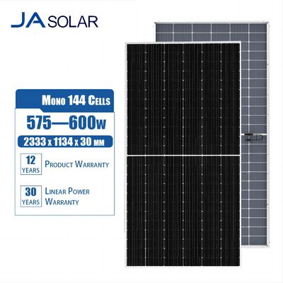 IP68 연결 상자 유리 태양 전지 패널 N형 pv 모듈 600W 590W 580W 575W 딥 블루 4.0X