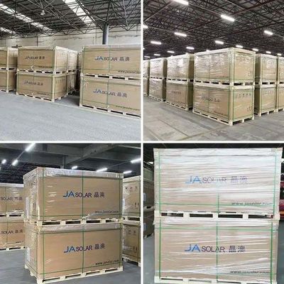 JA 태양 광 Deep Blue 4.0 N형 양면성 이중 클래스 모노 모듈 575-600W JAM72D40 LB