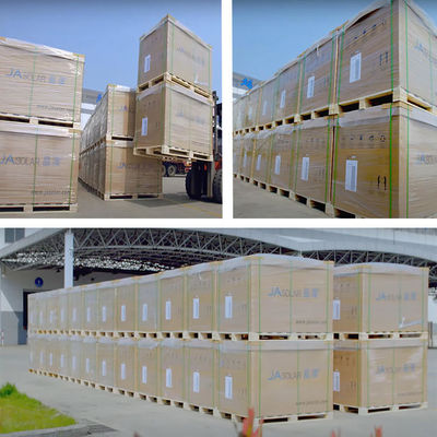 JA JAM72D40/LB 575W 580W 585W 590W 595W 600w 2.0mm 듀얼 글래스로 된 양면 태양 전지 패널