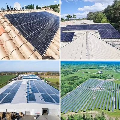 단일 얼굴 세포 크기 182mmx182mm 양면 태양 전지 패널 615w 620w 625w 630w 635w 진코
