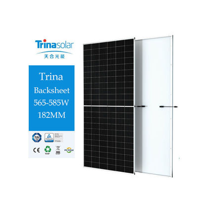 4.0mm2 케이블 및 3.2mm 유리 셀 트리나 양면 태양광 패널 565W 570W 575W 580W 585W
