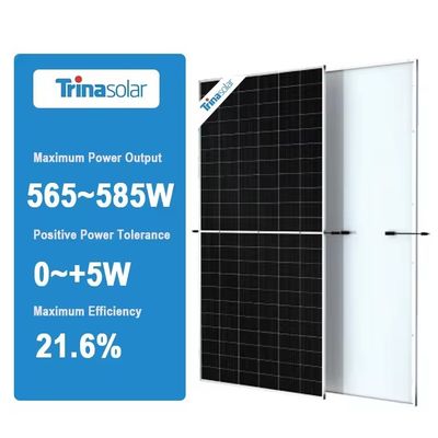 IP68 등급 연결 상자 132세포 모노 565W-585W 태양 전지 패널