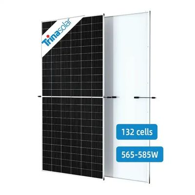 N형 570W 575W 585W 590W AR 코팅을 가진 단결성 태양 전지 패널