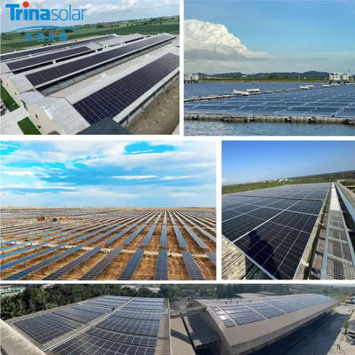 TTrina 태양 전지 패널 560Watt 570W 580W 반전지 양면 쌍 유리 PV 모듈