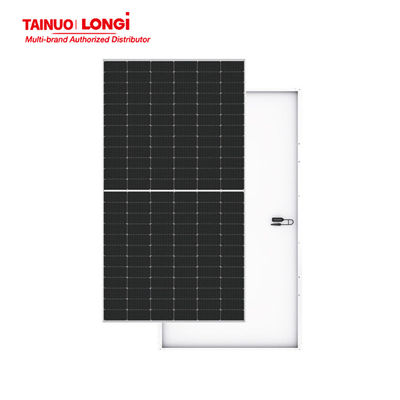 롱기 570W 1급 태양 전지 패널 3.2mm 온화 저철 유리 및 IP68 등급 연결 상자