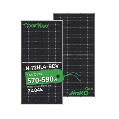 CE TUV 인증 반전지 1급 태양 전지 패널 550W 570w 580w 지붕 태양 전지 시스템